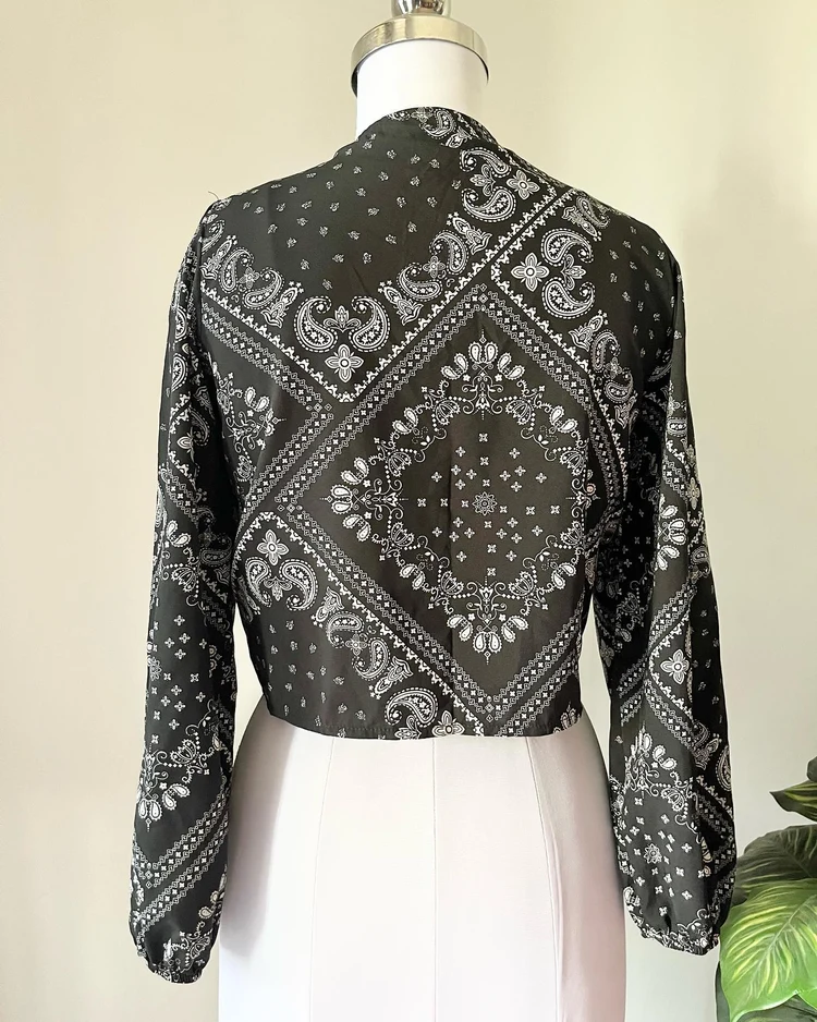Paisley print top 