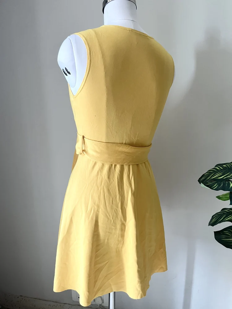 Yellow skater dress 