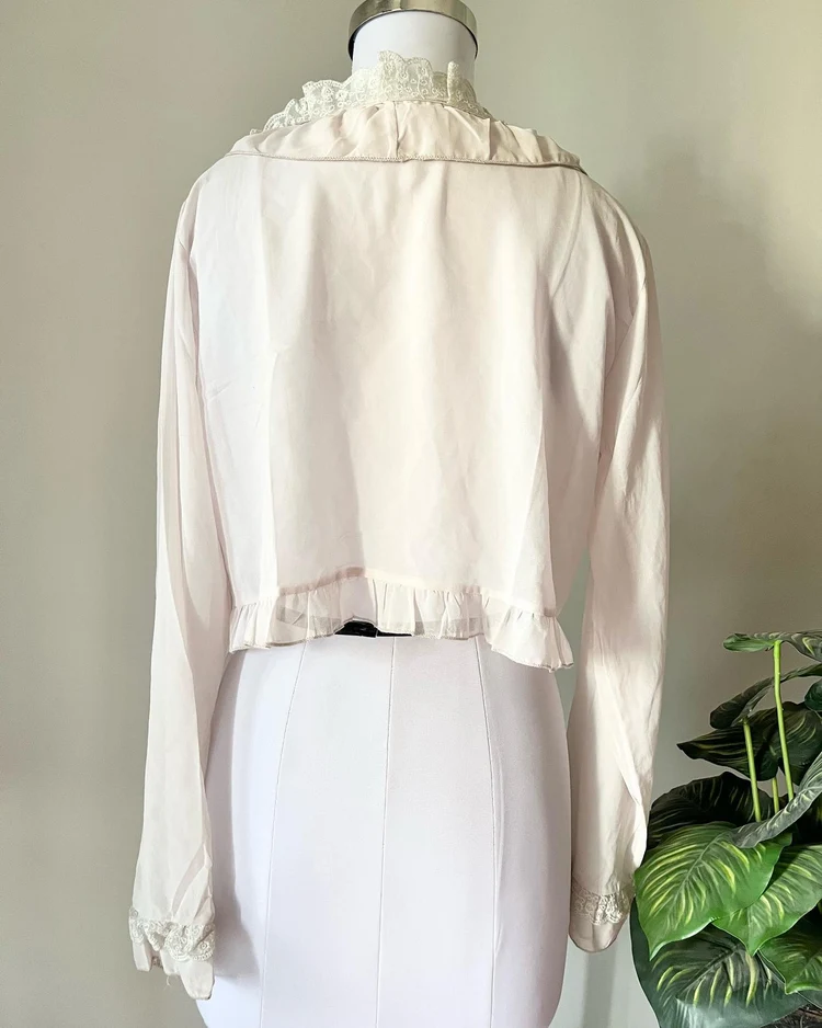 Y2K pink tie-up top 
