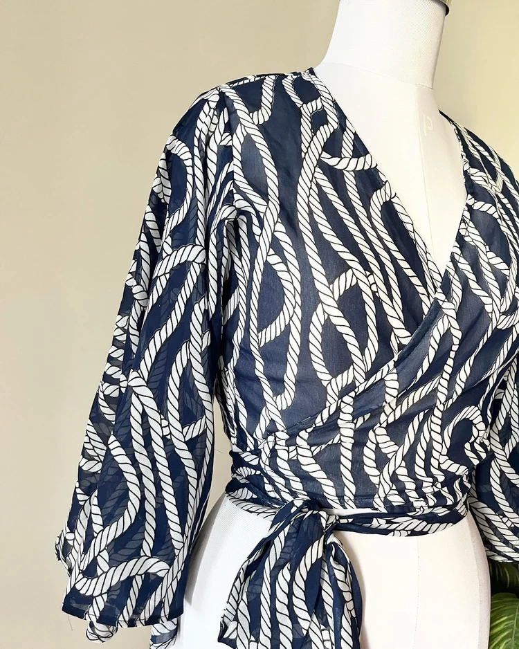Printed wrap up top 