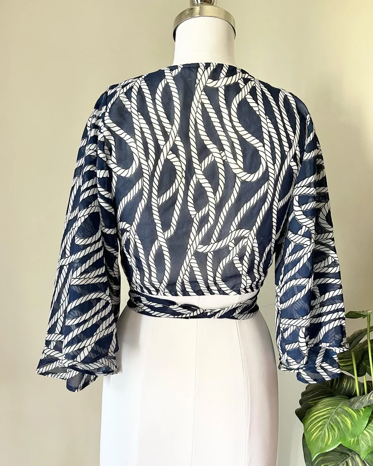 Printed wrap up top 